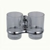 DOUBLE TUMBLER HOLDER WITH GLASS